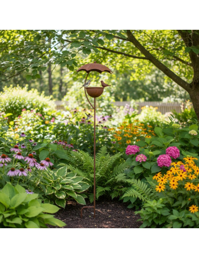 Mangeoire à planter parapluie 23x22x102cm