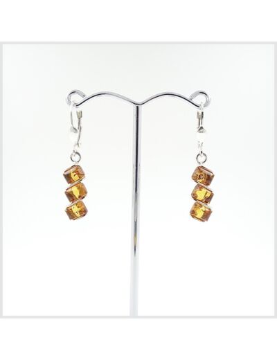 Boucles d'oreilles Ambre