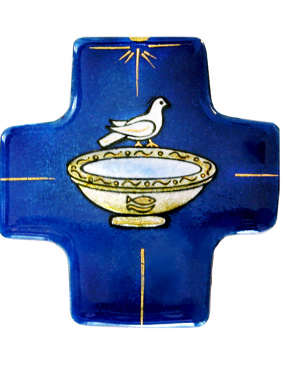 Baptistère de Ravenne 7,7X8cm - EMAUX DU LIBAN