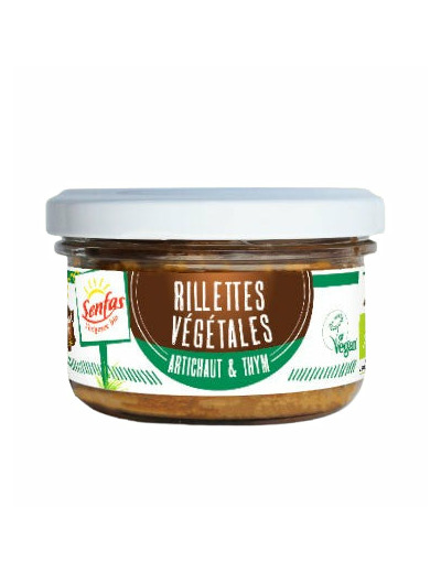 Rillettes Végétales Artichaut Thym Bio 90g – Senfas