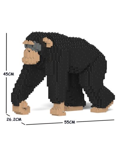 CHIMPANZEE QUI MARCHE JEKCA JEU DE CONSTRUCTION EN BRIQUES DEJA ASSEMBLER