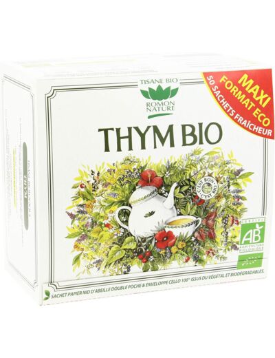 Tisane thym 50x1.7g Romon Nature