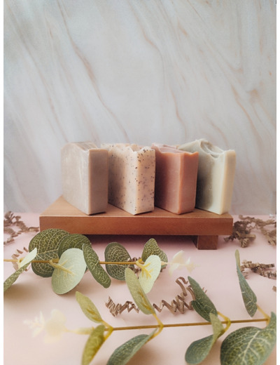 Lot 4 savons solides - Peau sèche ou Peau grasse