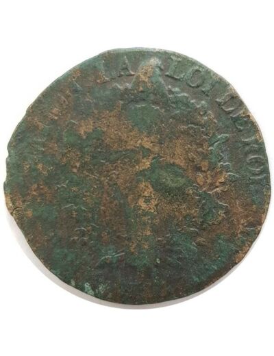 FRANCE LOUIS XVI 2 SOLS FRANÇOIS 1792 AA (Metz) 24gr57 B+