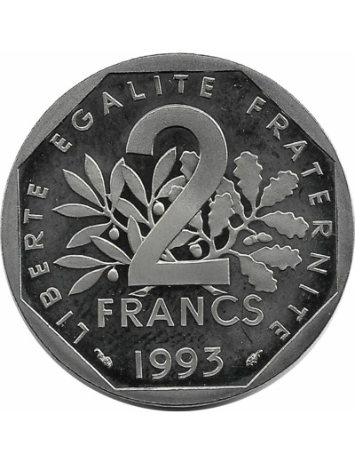 FRANCE 2 FRANCS ROTY 1993 BE