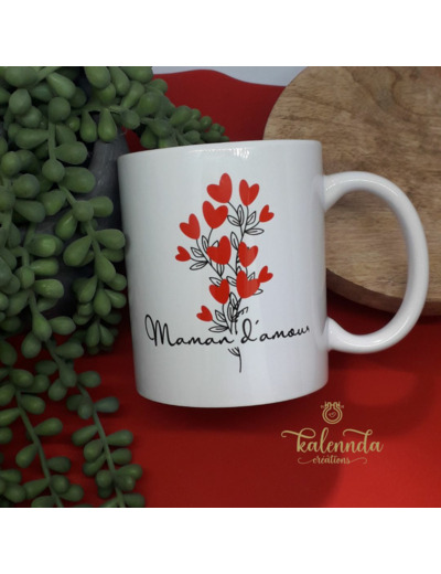 Mug Bouquet de coeurs