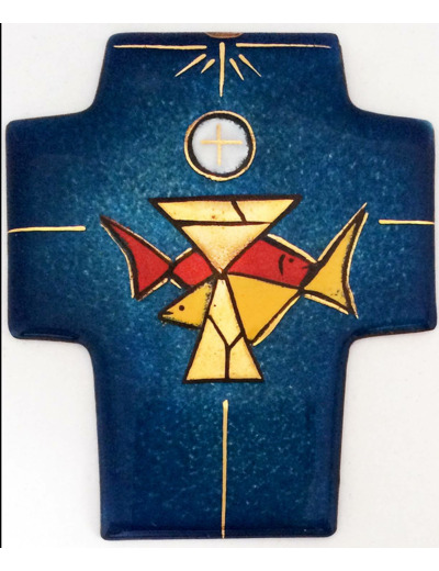 Vitrail du calice  9,4X7,5cm - EMAUX DU LIBAN