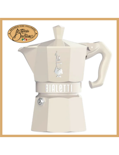 Bialetti Moka 3 Tasses Blanc Crème
