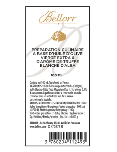 Préparation culinaire à base d'huile d'olive arômatisée