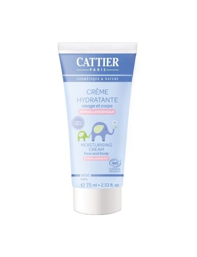 Crème hydratante bébé Visage et Corps à l'Amande douce 75ml