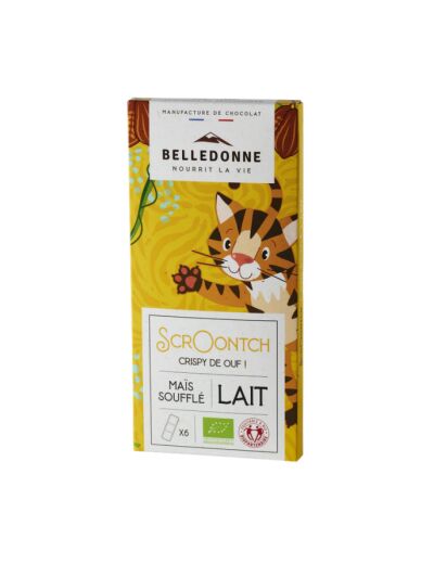 Tablette chocolat au lait Mais soufflé 80g