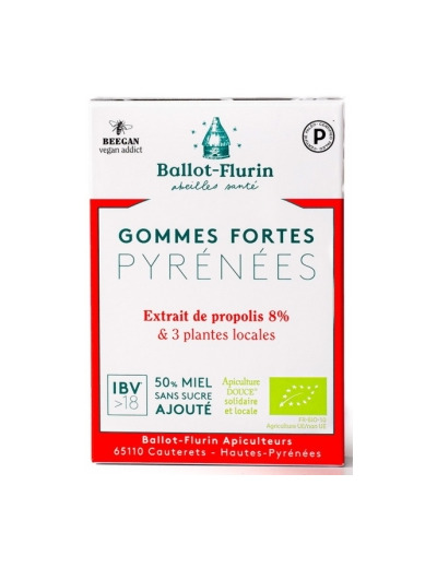 Gommes fortes des Pyrénées boite 30g