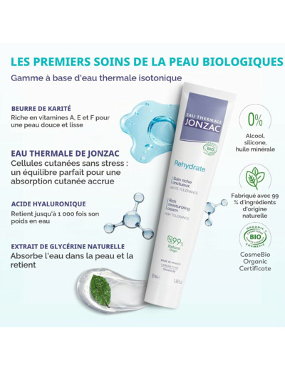 SOIN RICHE REHYDRATANT 50ML Jonzac - REhydrate