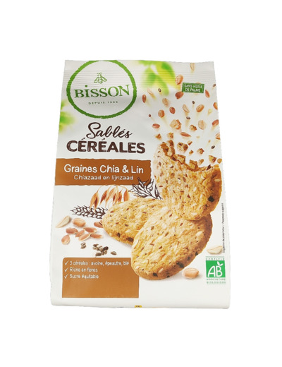 Sablés Céréales Chia et lin 200g Bio