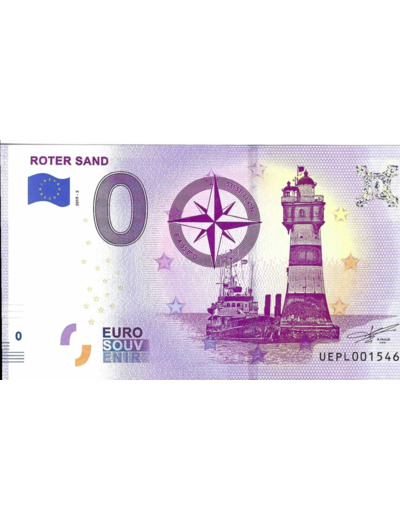 29 PLOGOFF 2019-2 ROTER SAND BILLET SOUVENIR 0 EURO NEUF