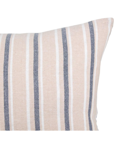 Atmosphera - Coussin Groove 40x40cm rayé Bleu Navy