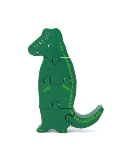 Puzzle en Bois Animaux, Trixie - Mr Crocodile