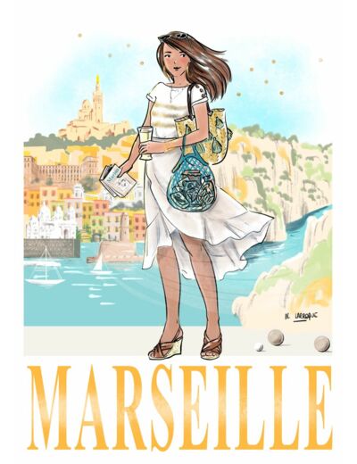 Marseille - affiche, carte
