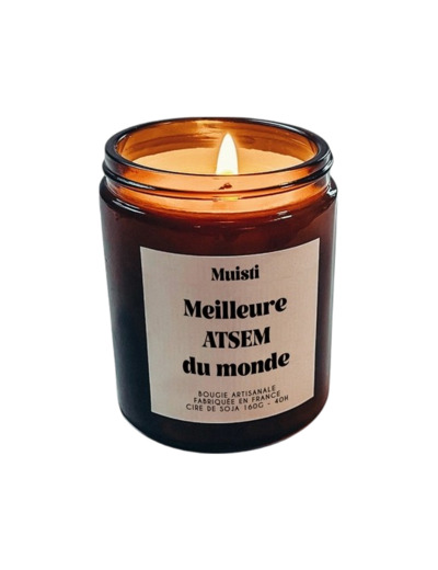 Bougie parfumée "Meilleure ATSEM du monde"
