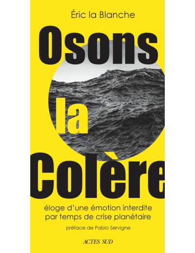 OSONS LA COLERE - ELOGE D'UNE EMOTION INTERDIRE PAR TEMPS DE CRISE ECOLOGIQUE