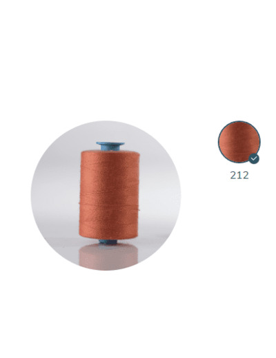 ZX 75 - 212 PASTEQUE FIL À COUDRE 100% POLYESTER TRÈS RÉSISTANT bobine 1000m