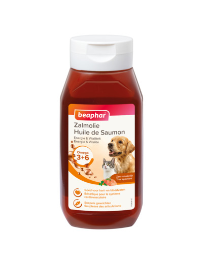 Huile de saumon Pour chien et chat - 430 ml - BEAPHAR