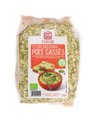 Flocons de Pois Cassés Bio 350g