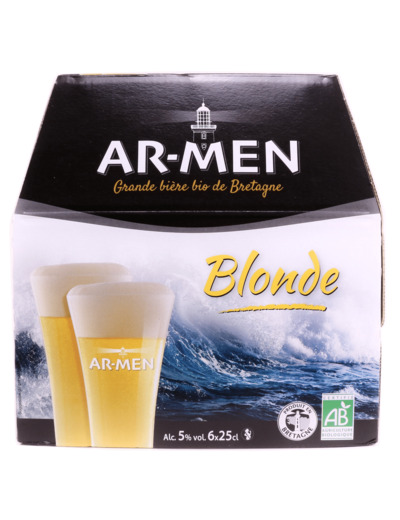 Bières Ar-Men Blondes Bio 6x25cl