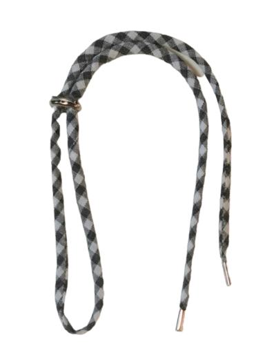 Collier en Tissu 60cm réglable - Nuancé Gris