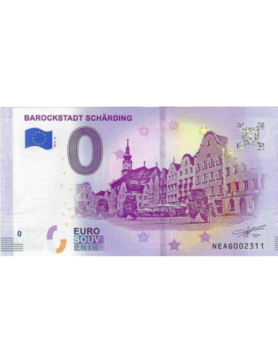 AUTRICHE 2019 -2 BAROCKSTADT SCHARDING BILLET SOUVENIR 0 EURO TOURISTIQUE NEUF