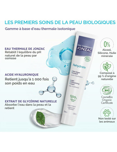 SOIN LEGER REHYDRATANT 50ML Jonzac - REhydrate