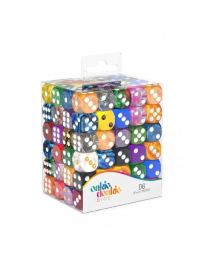 Oakie Doakie Dice dés D6 16 mm Mixed - vendu à l'unité