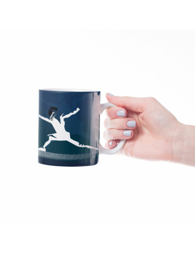 Tasse ou mug "l'escrime en bleu" - Personnalisable