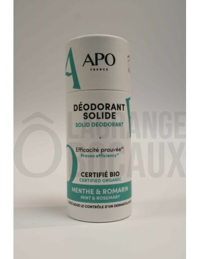 Déodorant solide en stick Fraîcheur - APO - Bio