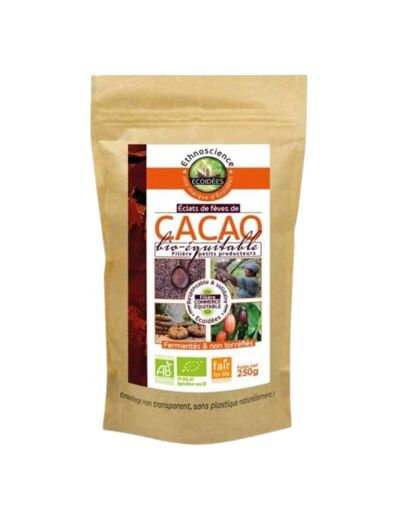 Eclats de fèves de Cacao Bio-250g-Ecoidées