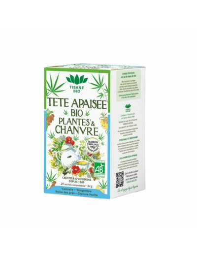 Tisane Tête Apaisée Bio au Chanvre - 20 sachets - Romon Nature