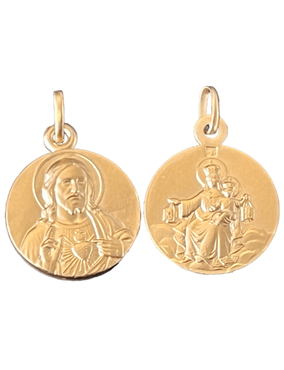 Médaille 16mm en Plaqué Or - SCAPULAIRE