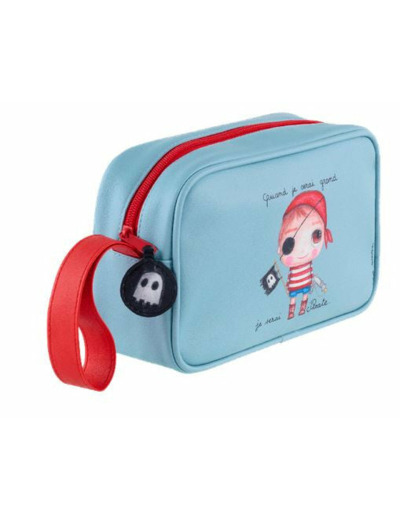 TROUSSE DE TOILETTE QUAND JE SERAI GRANDE JE SERAI PIRATE