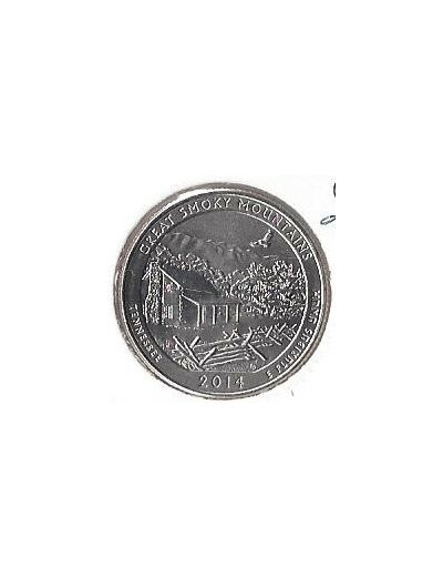 AMERIQUE (U.S.A) 1/4 DOLLAR 2014 S GREAT .S.MOUNTAINS SUP-