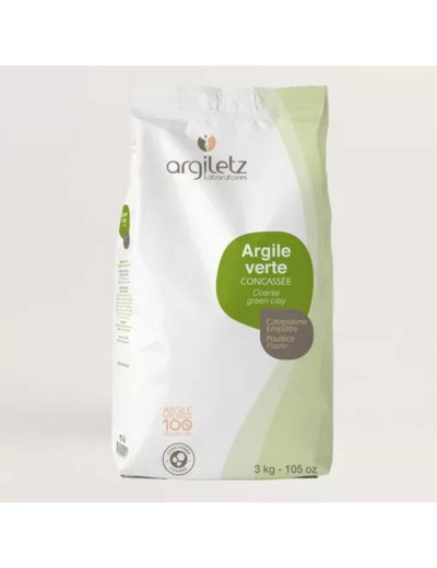 Argile verte concassée-1 ou 3kg-Argiletz