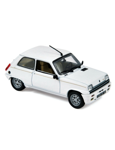 Norev 1/43 - Miniature Renault 5 Lauréate Turbo 1985 White.