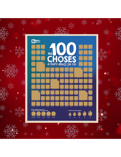 100 choses à faire dans sa vie - Poster à gratter olfactif