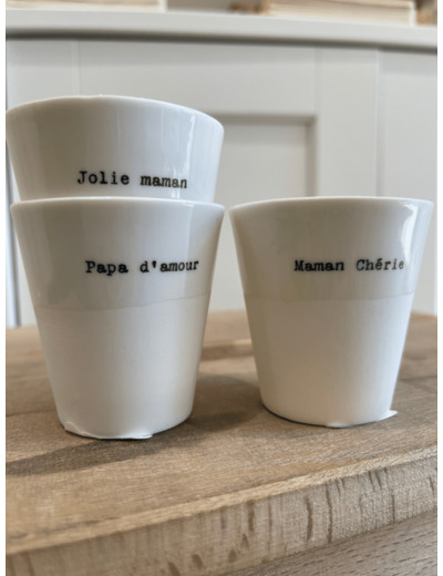 Tasse Expresso Jolie Maman Blanc - Sophie Masson