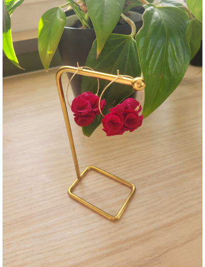 Boucles d'oreilles en papier