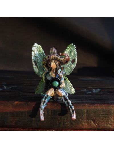 Figurine "Brindille" ailée et sa pierre naturelle