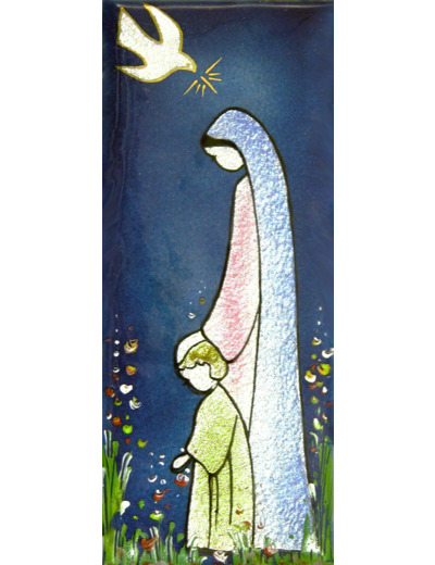 Vierge du sentier 12X5cm - EMAUX DU LIBAN