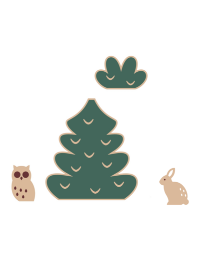 Coffret Sapin + boite craft 18x12.5cm