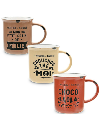 Mug Hot Choc 3 coloris au choix