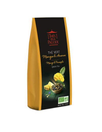 Thé vert Mangue Ananas Bio-100g-Thés de la Pagode