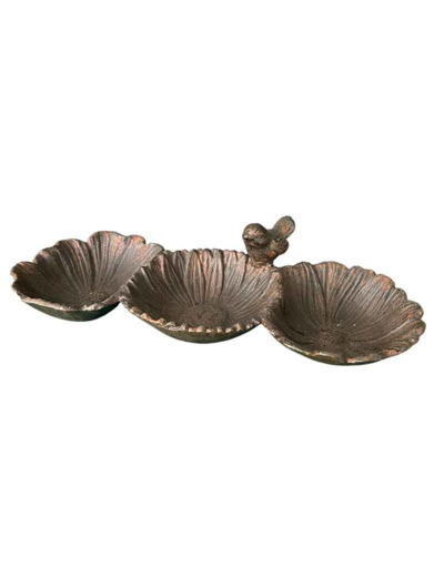 Mangeoire coquilles en fonte 29x17x8cm